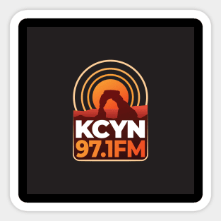 KCYN 97.1 FM - Moab's Original Radio Station Sticker